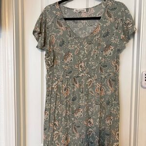 Wallflower Sage Floral Midi Dress